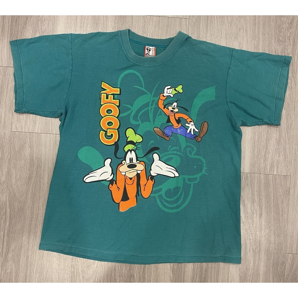 Vintage 90s Goofy USA "RARE" Grail Shirt ~ Size L / XL Cartoon Disney Designs